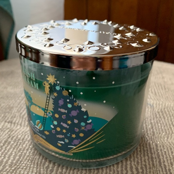 NWT Bath & Body Works 3-Wick Candle Fresh Balsam - Picture 4 of 9